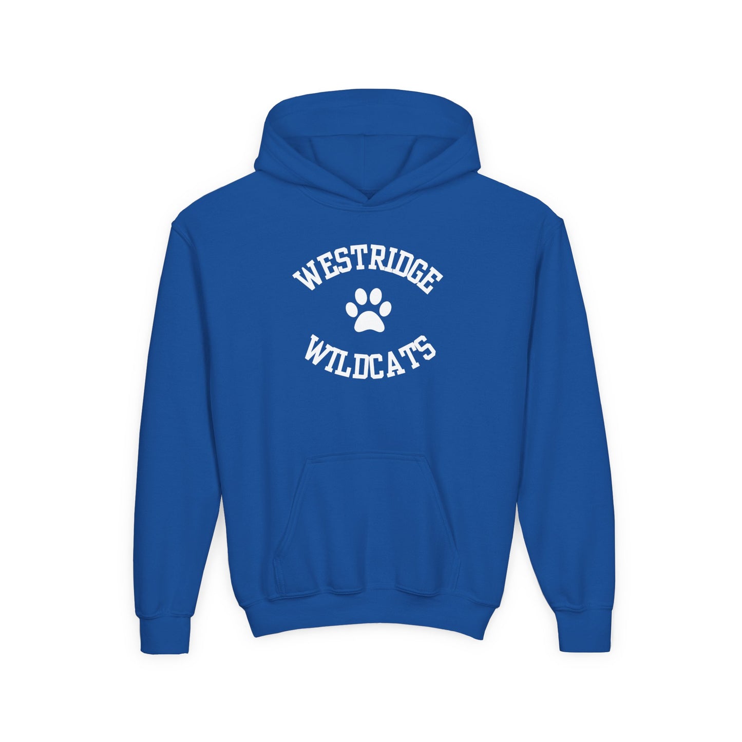 Kids Unisex Hoodie Westridge Wildcat Paw
