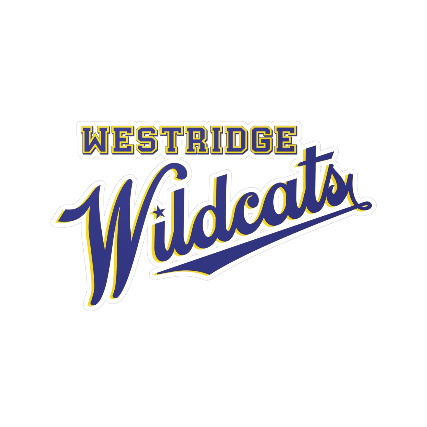 Westridge Wildcats Vinyl Die-Cut Stickers - Waterproof