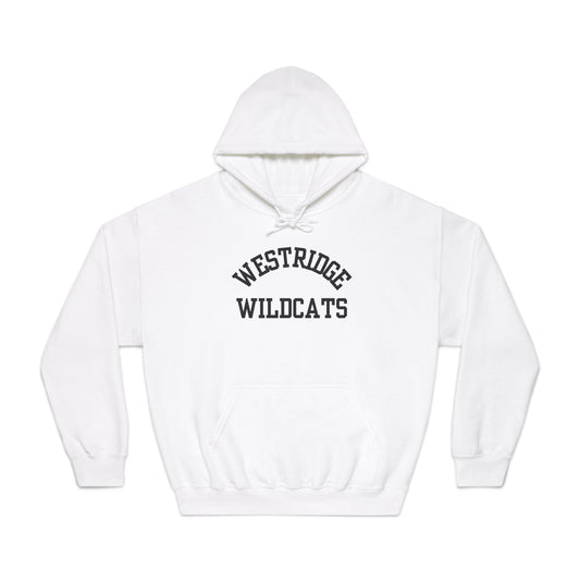 Adult Unisex DryBlend Hoodie Westridge Wildcat (Black Curved Logo)