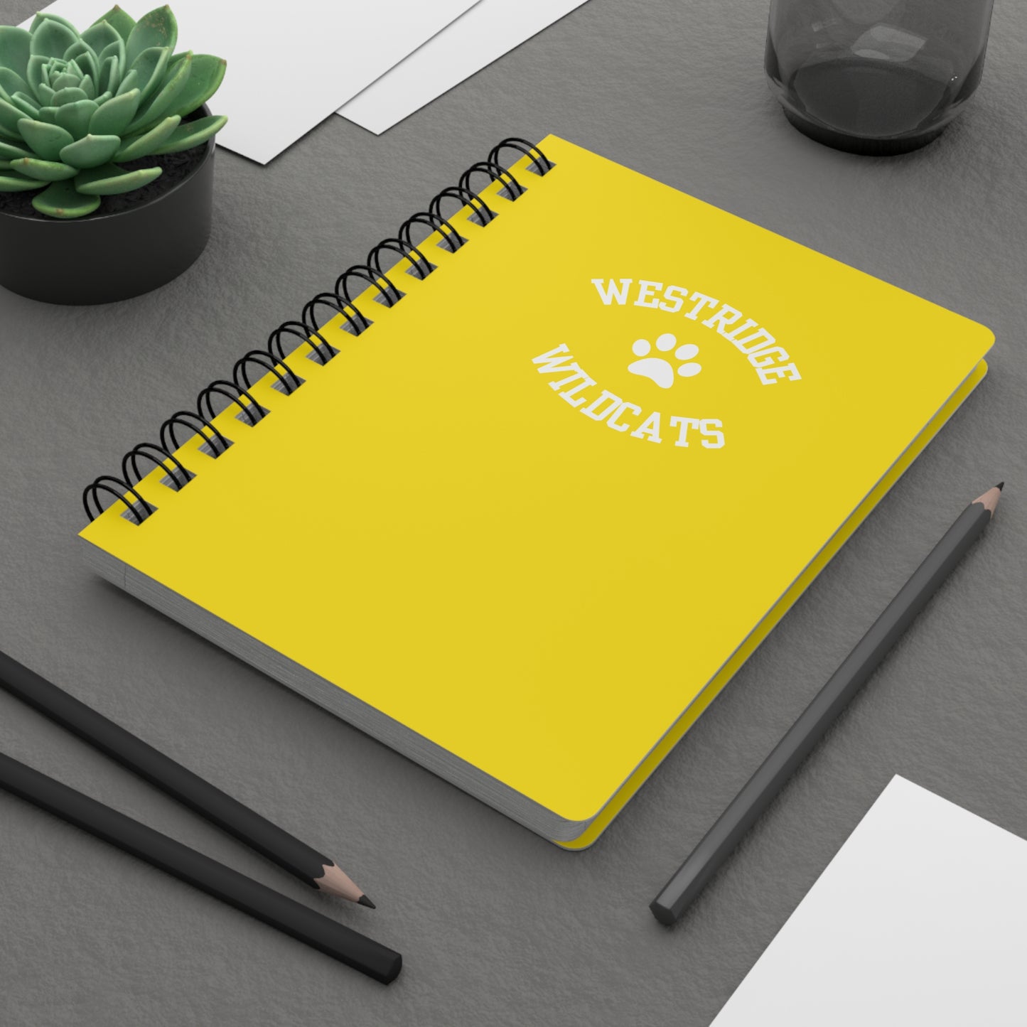 Westridge Wildcats Paw Spiral Notebook