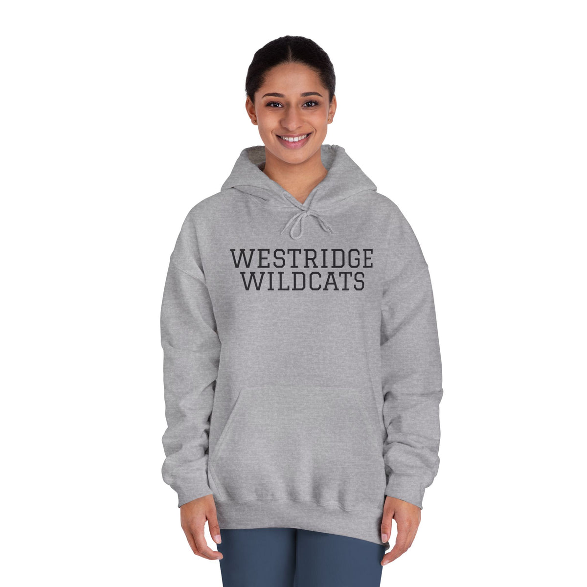 Adult Unisex DryBlend Hoodie Westridge Wildcat (Black Logo)