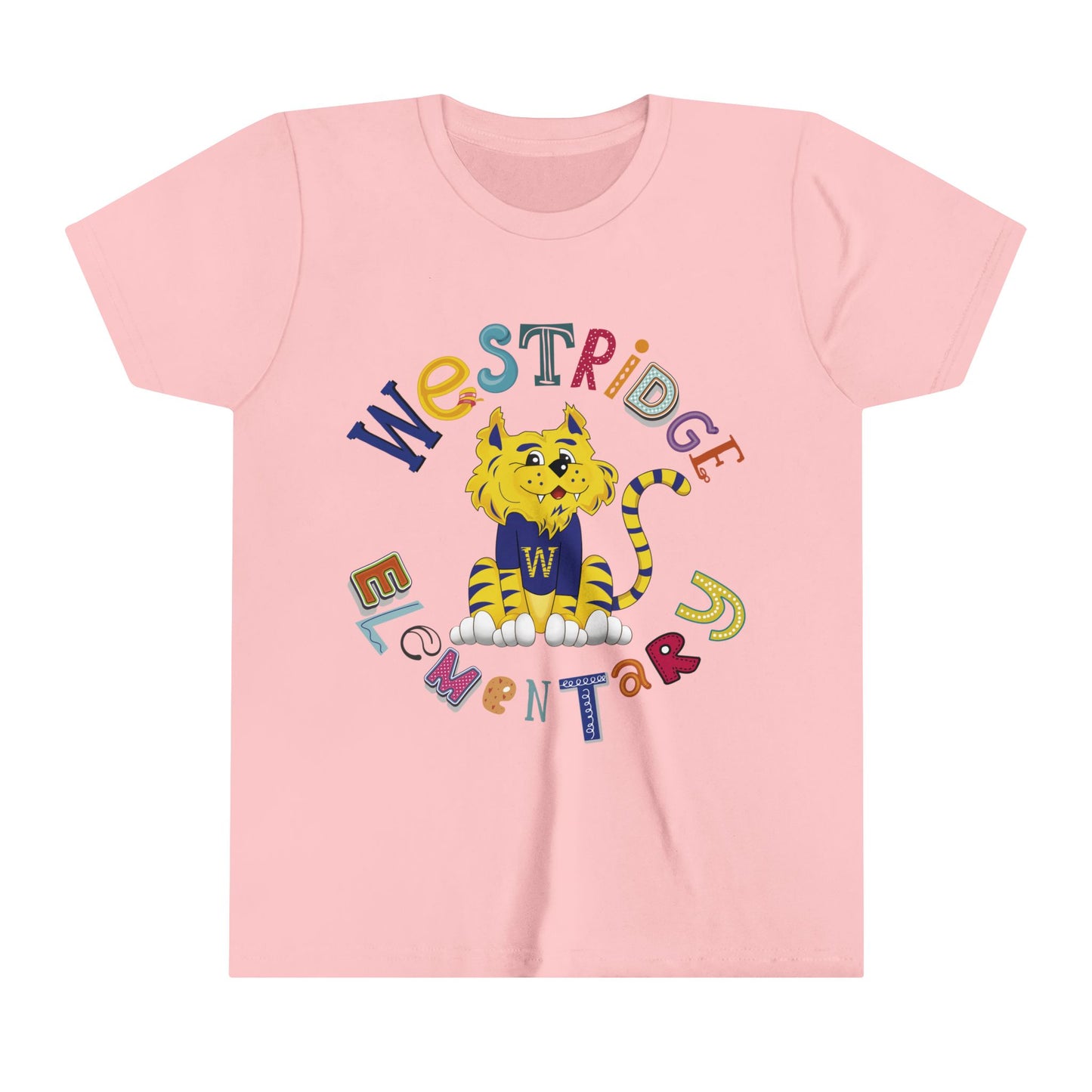 Assorted Letters Youth Short Sleeve Tee