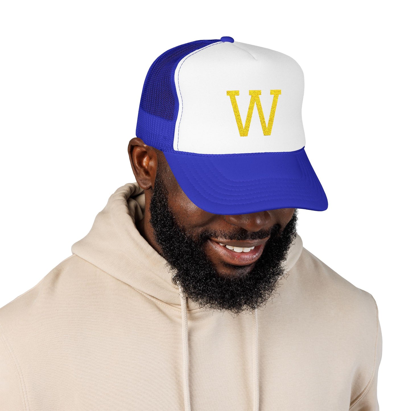 Foam Trucker Hat Yellow W - Embroidery