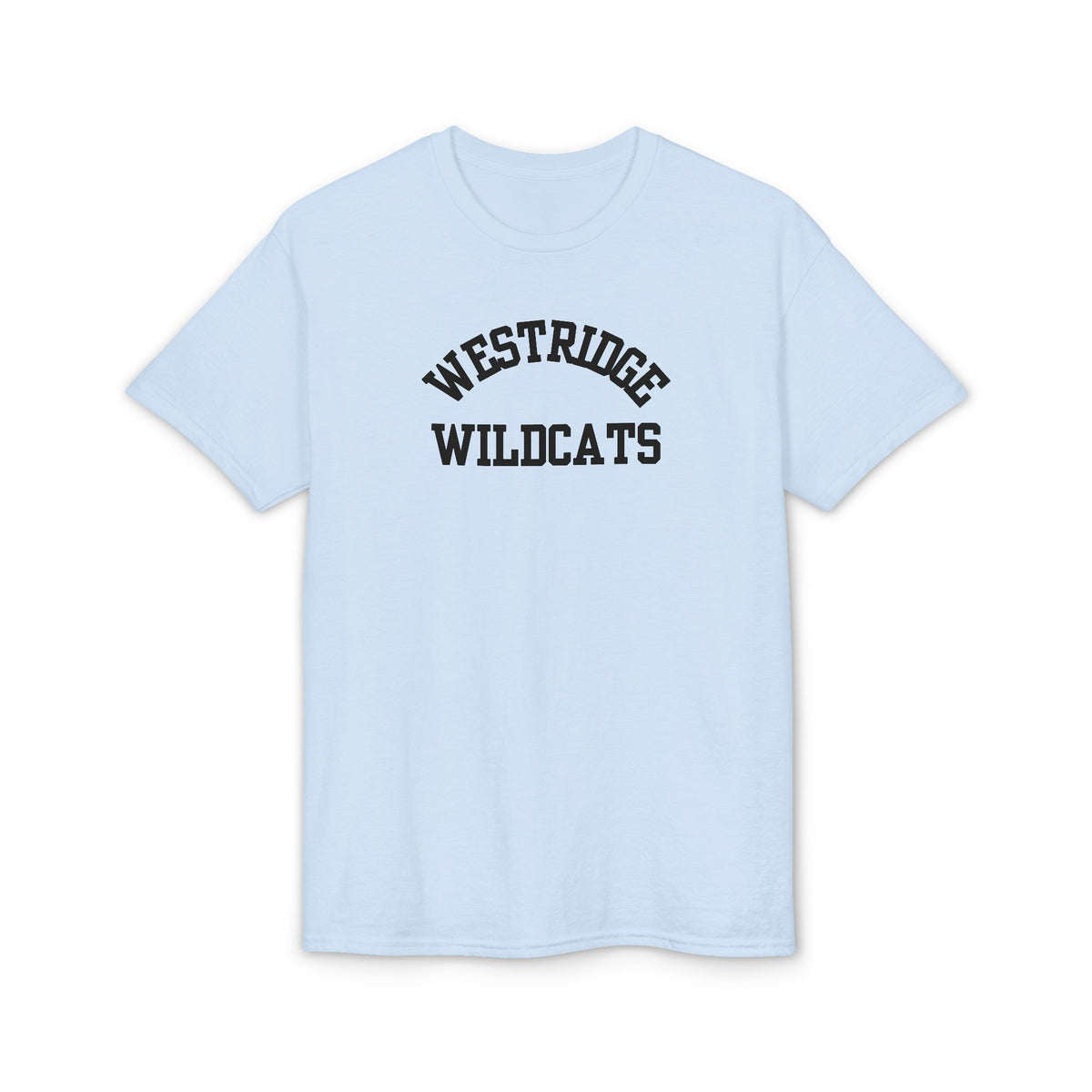 Adult Unisex DryBlend T-Shirt Westridge Wildcat (Black Curved Logo)