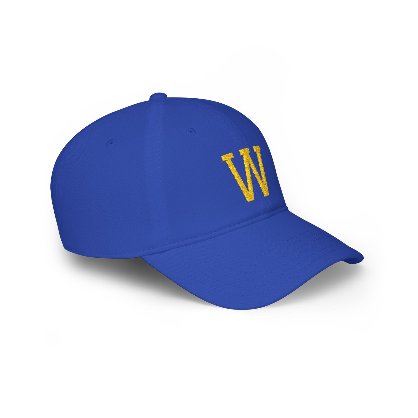 Low Profile Baseball Cap Yellow W - Embroidery
