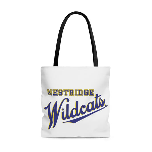 White Wildcats Tote Bag Blue