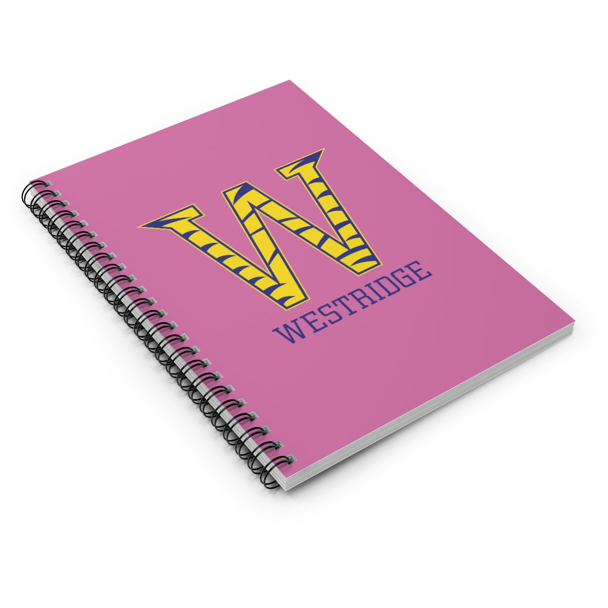 Wild W Pink Spiral Notebook - Ruled Line