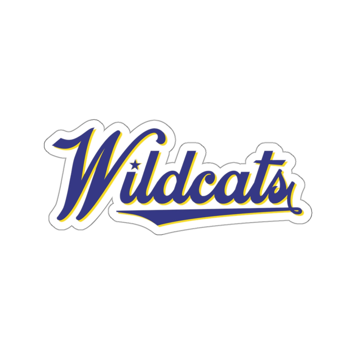 Wildcat Star Kiss-Cut Sticker - Not waterproof